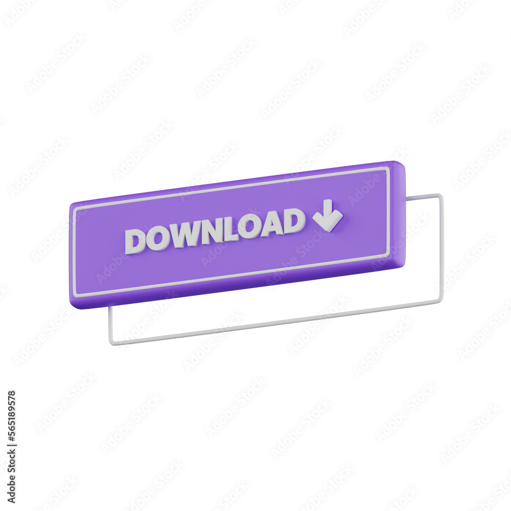 Download Button 3D Illustration Download Button 3D Illustration