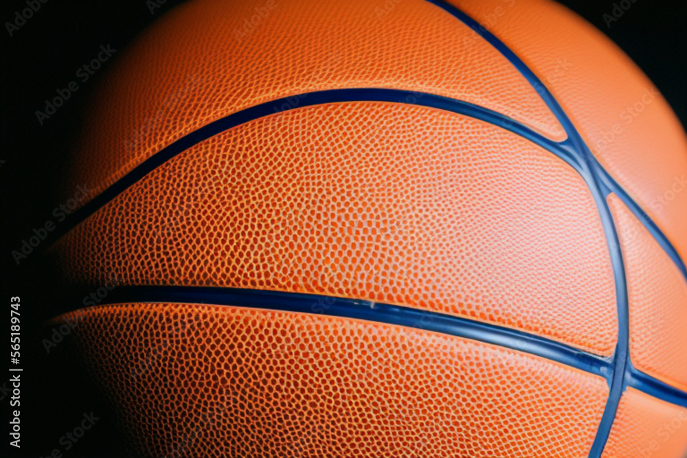 Obraz premium basketball close up,Generative IA