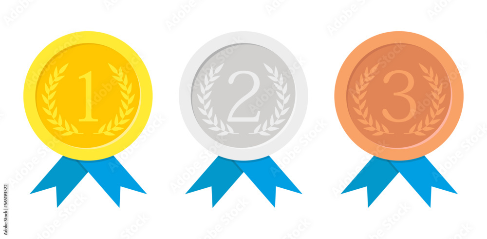 Award medals.Gold, silver and bronze medals . Prize for winners Award medals.Gold, silver and bronze medals . Prize for winners