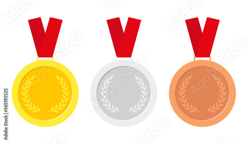  Award medals.Gold, silver and bronze medals .  Prize for winners