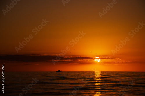 sunset over the sea © Christina