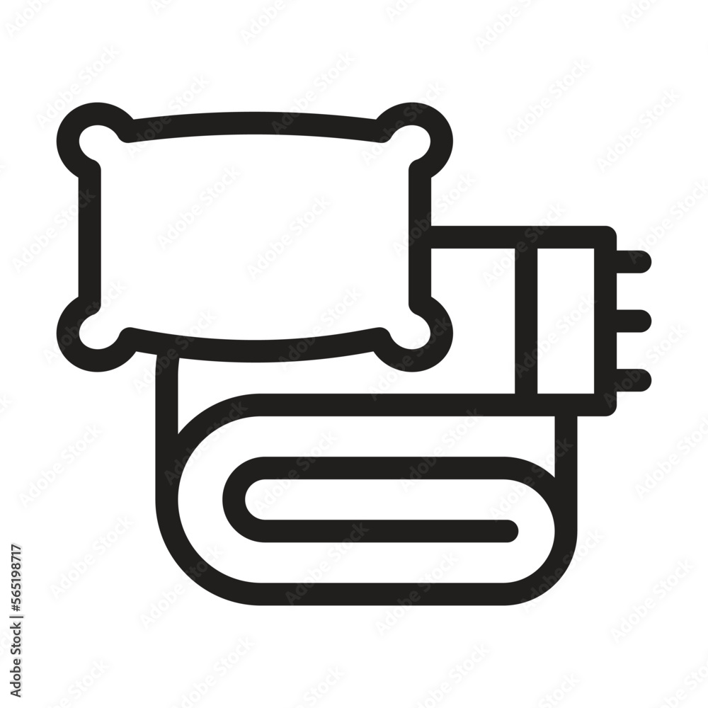 blanket line icon illustration vector graphic blanket line icon illustration vector graphic
