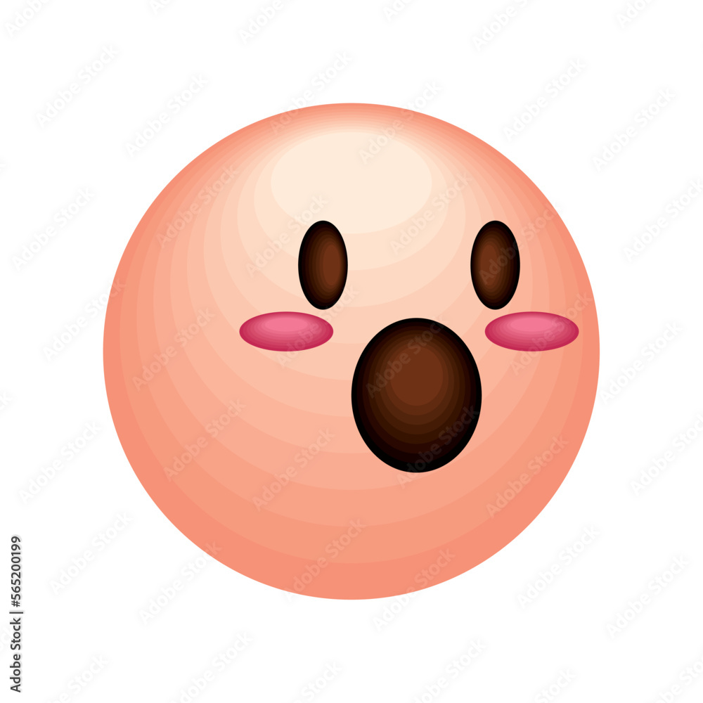 Fototapeta premium surprised emoji social media