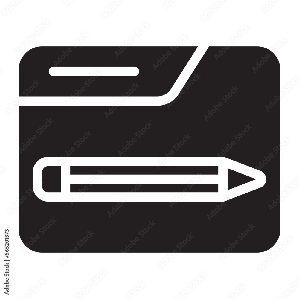 notepad glyph icon