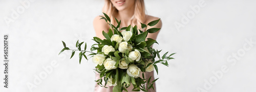 Beautiful young woman with ...