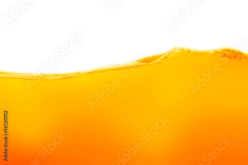 Bild auf Leinwand Close up bright orange juice texture for health and nature waves