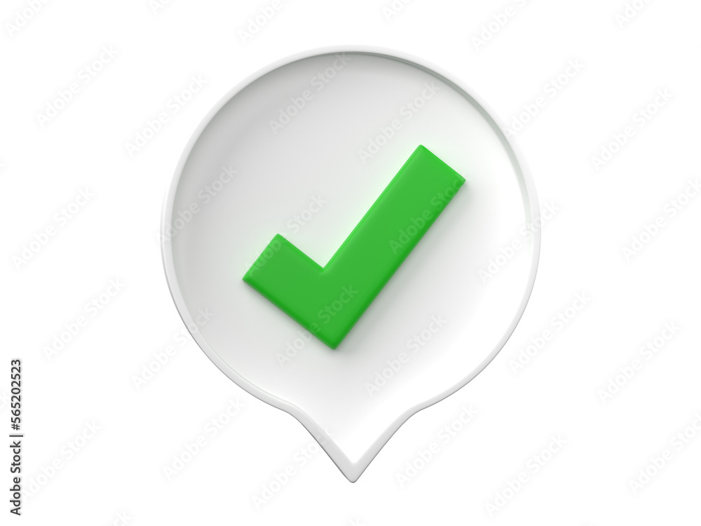 3D check mark inside of a pin isolated on transparent background PNG file format. 3D check mark inside of a pin isolated on transparent background PNG file format.