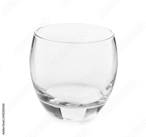 Stylish glass isolated on white background