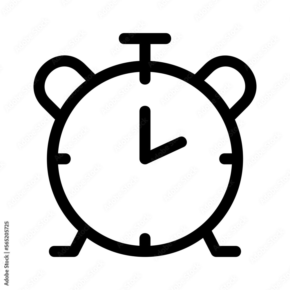 alarm clock icon or logo isolated sign symbol vector illustration - high quality black style vector icons alarm clock icon or logo isolated sign symbol vector illustration - high quality black style vector icons
