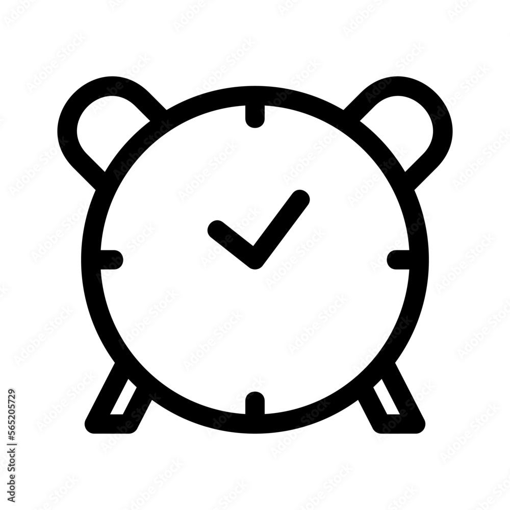 alarm clock icon or logo isolated sign symbol vector illustration - high quality black style vector icons alarm clock icon or logo isolated sign symbol vector illustration - high quality black style vector icons