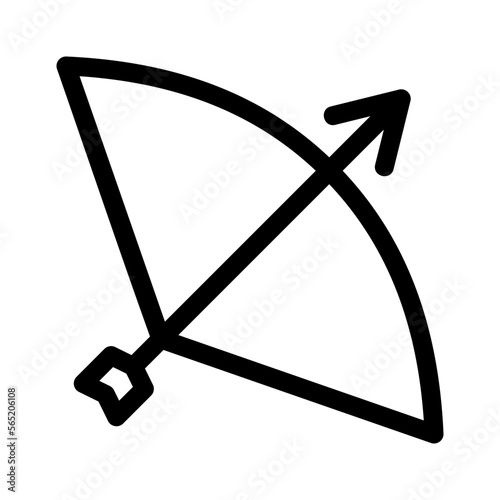 Fototapete archery icon or logo isolated sign symbol vector illustration - high quality bla