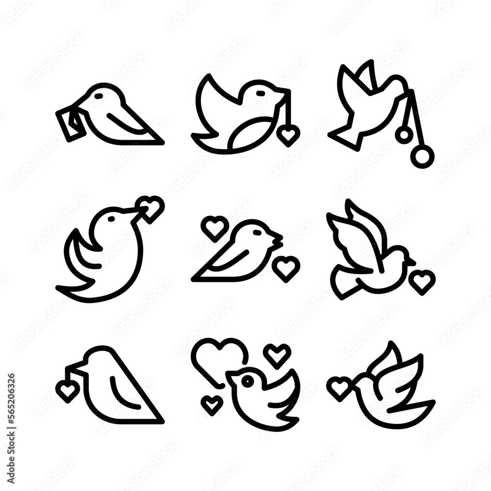 bird icon or logo isolated sign symbol vector illustration - high quality black style vector icons bird icon or logo isolated sign symbol vector illustration - high quality black style vector icons