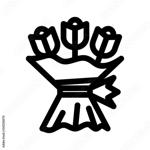 bouquet icon or logo isolated sign symbol vector illustration - high quality black style vector icons