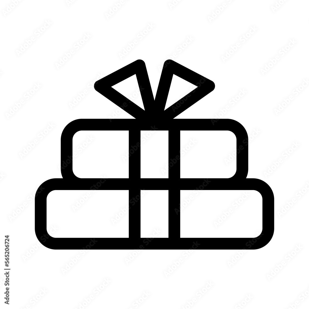 Fototapeta premium gift icon or logo isolated sign symbol vector illustration - high quality black style vector icons