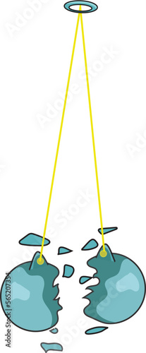 TOYS lato lato, knockers or broken newstons yo yo. toy illustrations that are viral in Indonesia and the world