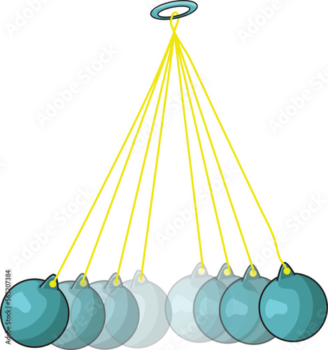 Swing TOYS lato lato, knockers or newtons broken yo yo. illustration of toys that are currently viral in Indonesia and the world
