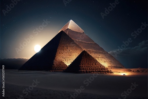 Pyramids of Anciant Age. Genarative AI