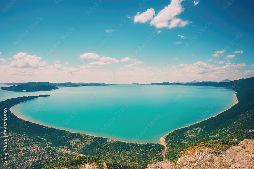 scenic view of beautiful lake