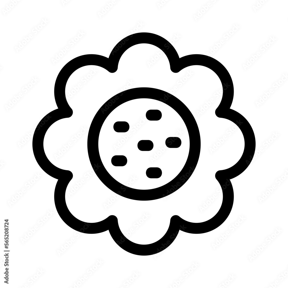 flower icon or logo isolated sign symbol vector illustration - high quality black style vector icons