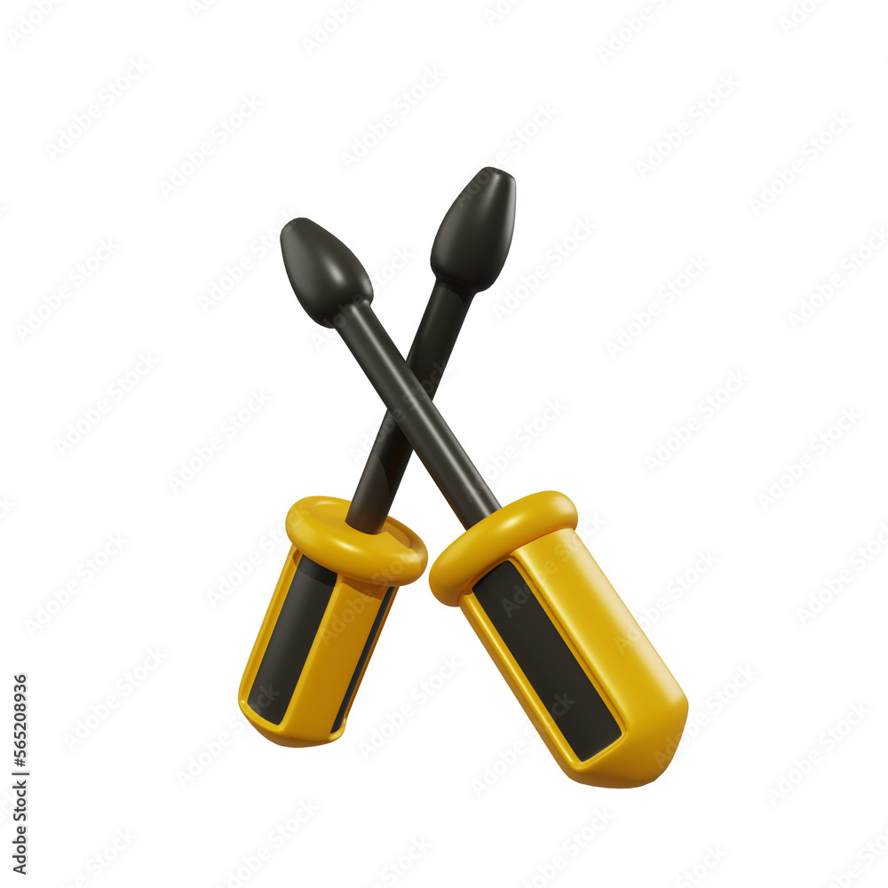 Screwdiver 3D Icon Screwdiver 3D Icon