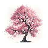 Cherry blossom sakura in spring. Genarative AI