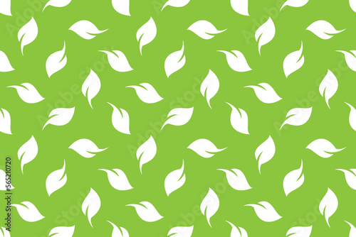 Leaf seamless pattern background vector design