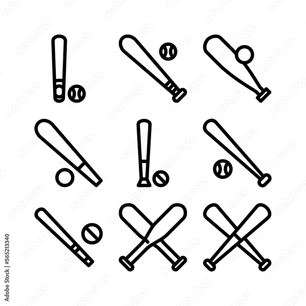 baseball bats icon or logo isolated sign symbol vector illustration - high quality black style vector icons baseball bats icon or logo isolated sign symbol vector illustration - high quality black style vector icons