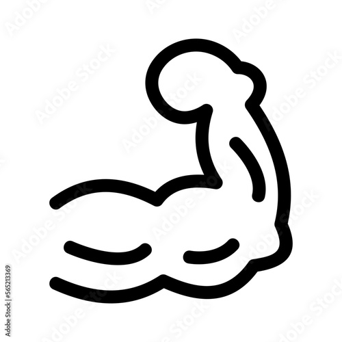 biceps icon or logo isolated sign symbol vector illustration - high quality black style vector icons