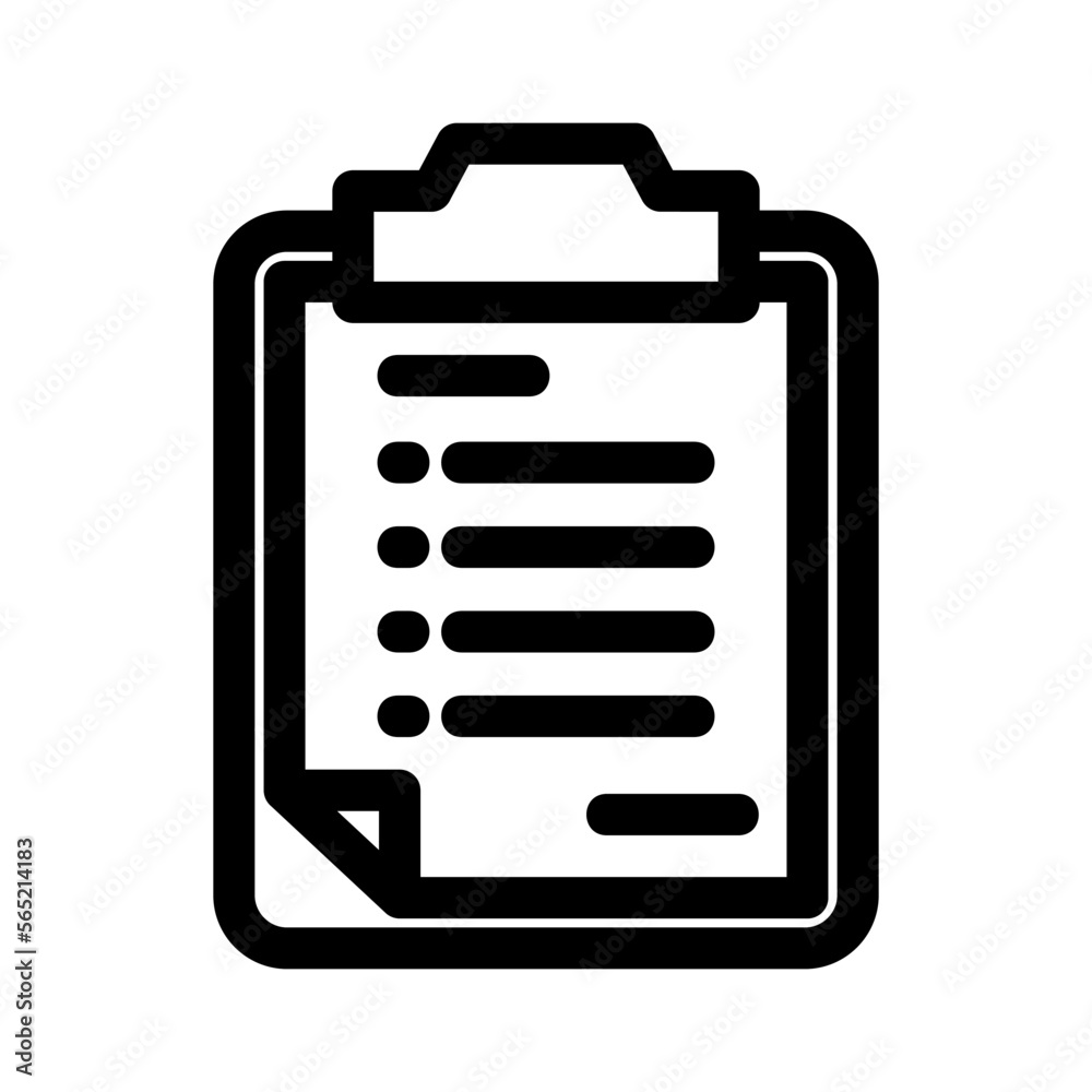 clipboard icon or logo isolated sign symbol vector illustration - high quality black style vector icons