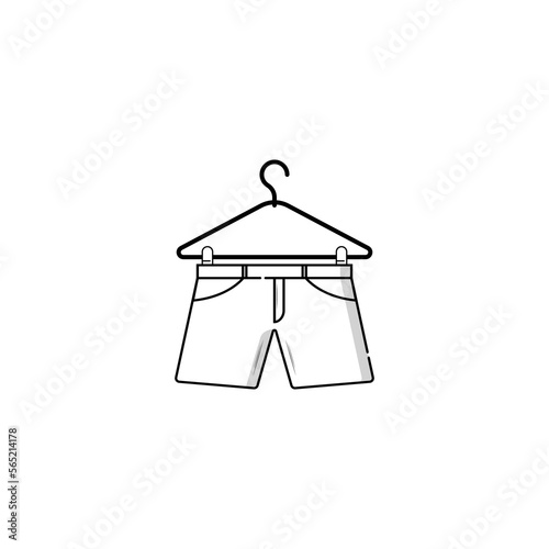 Short pants icon vector graphics  photo