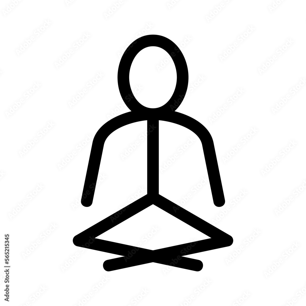 meditation icon or logo isolated sign symbol vector illustration - high quality black style vector icons meditation icon or logo isolated sign symbol vector illustration - high quality black style vector icons