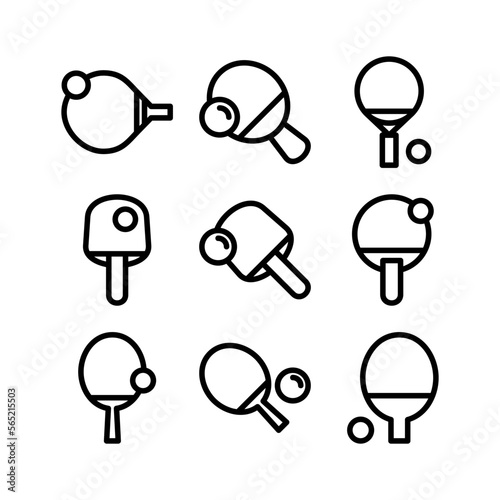 ping pong icon or logo isolated sign symbol vector illustration - high quality black style vector icons