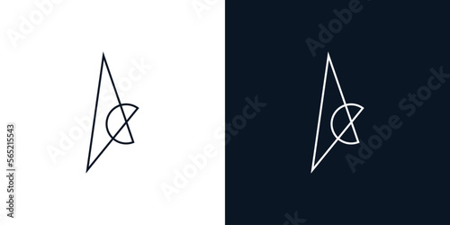 Modern and unique AC logo design