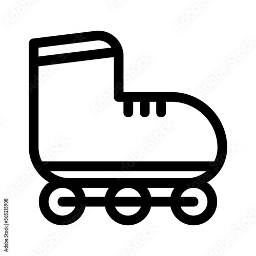 rollerblade icon or logo isolated sign symbol vector illustration - high quality black style vector icons