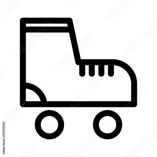 rollerblade icon or logo isolated sign symbol vector illustration - high quality black style vector icons