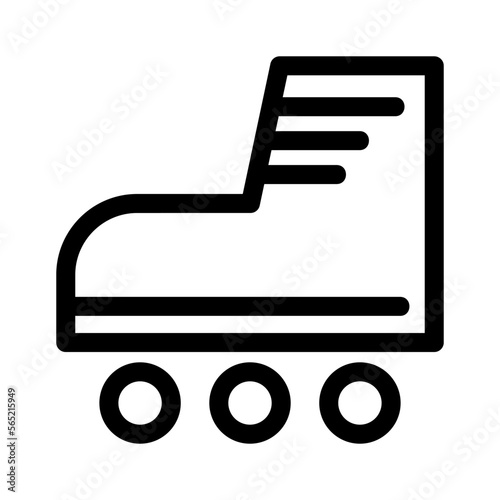 rollerblade icon or logo isolated sign symbol vector illustration - high quality black style vector icons