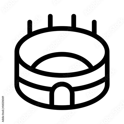 stadium icon or logo isolated sign symbol vector illustration - high quality black style vector icons