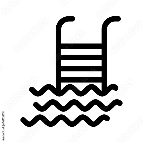 swimming pool icon or logo isolated sign symbol vector illustration - high quality black style vector icons