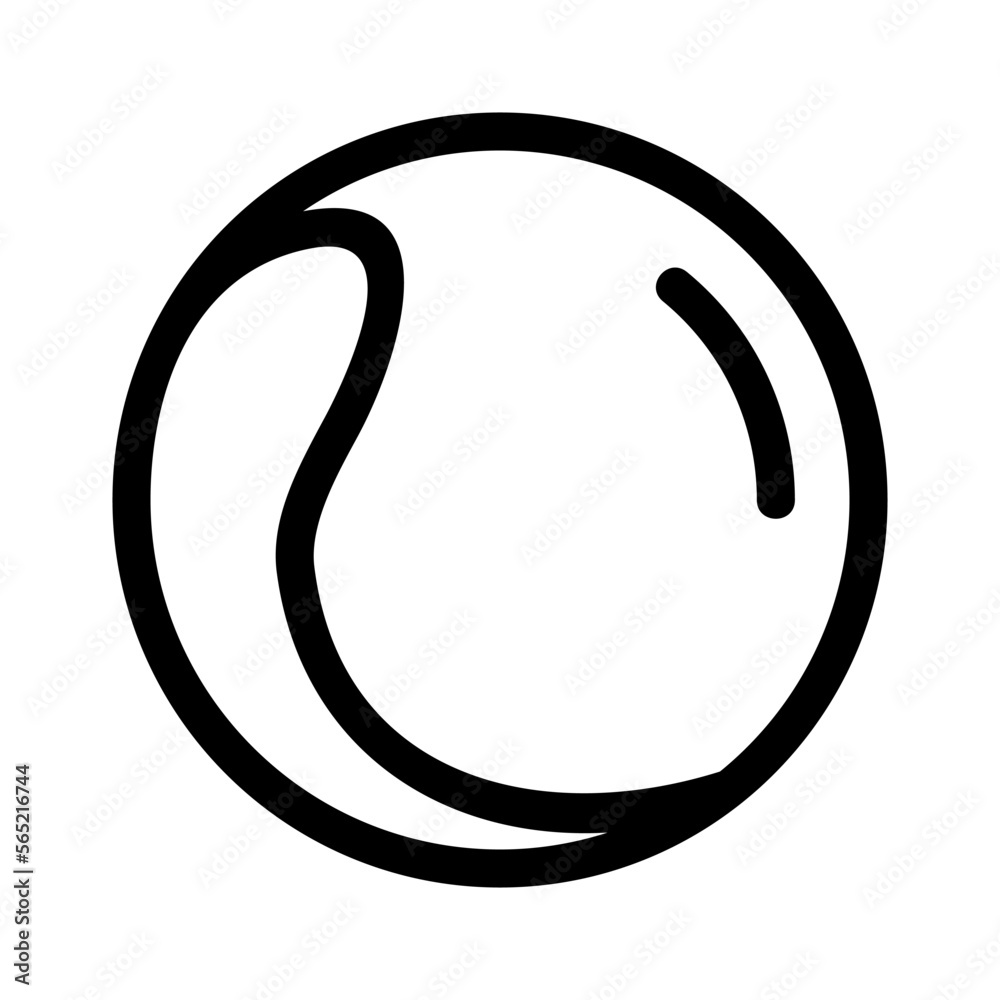 tennis ball icon or logo isolated sign symbol vector illustration - high quality black style vector icons tennis ball icon or logo isolated sign symbol vector illustration - high quality black style vector icons