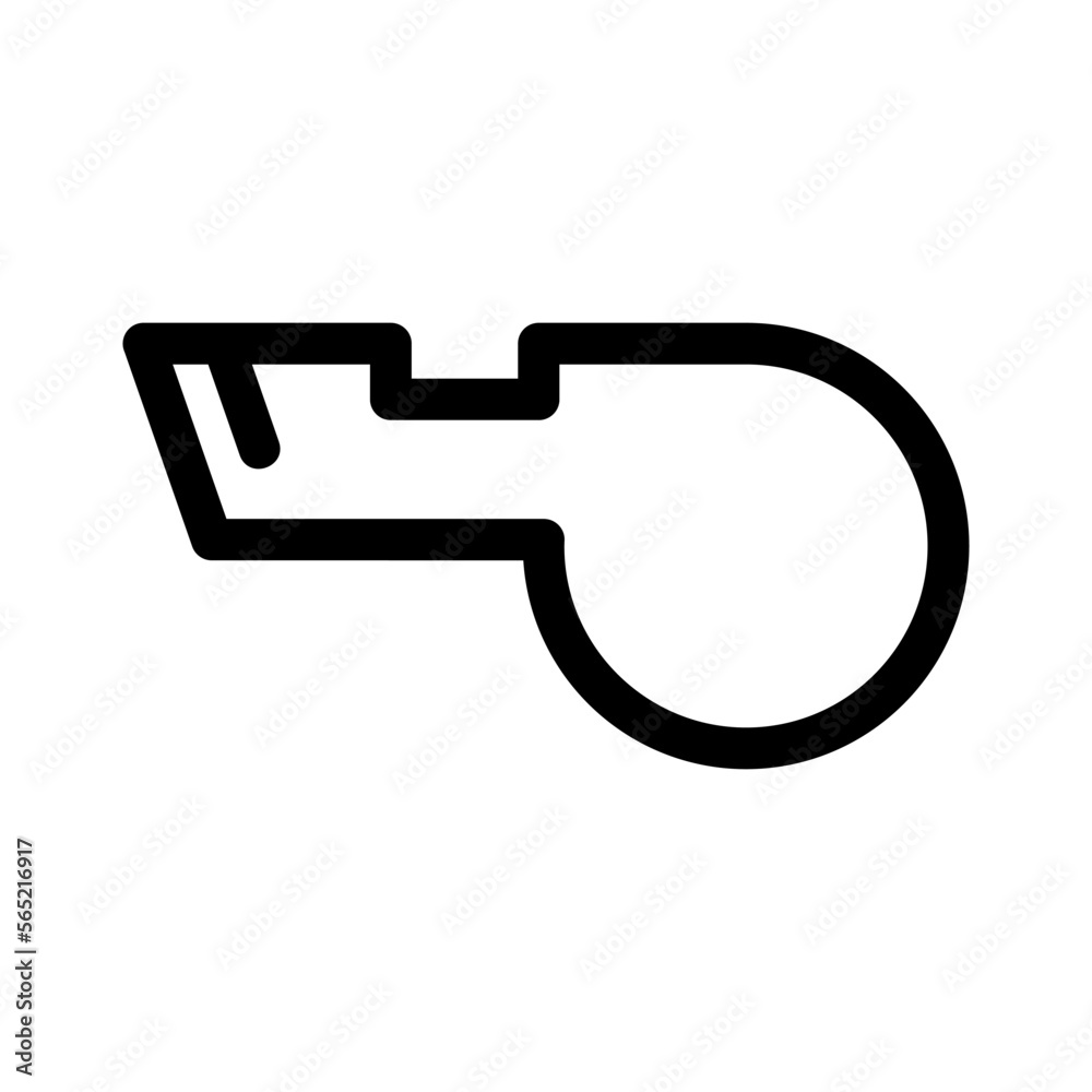 whistle icon or logo isolated sign symbol vector illustration - high quality black style vector icons