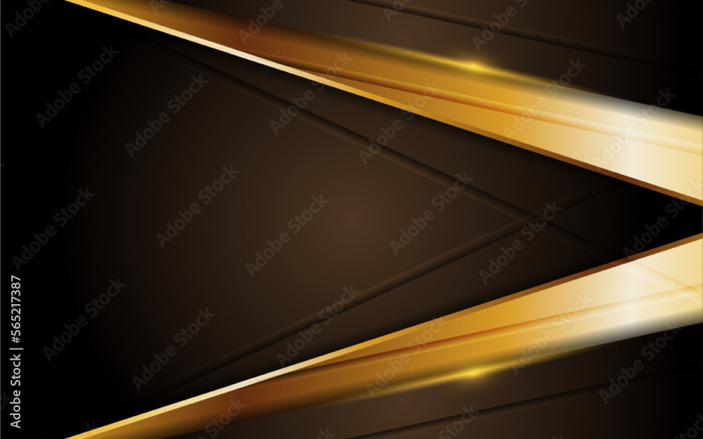 luxurious brown background with glowing line gold