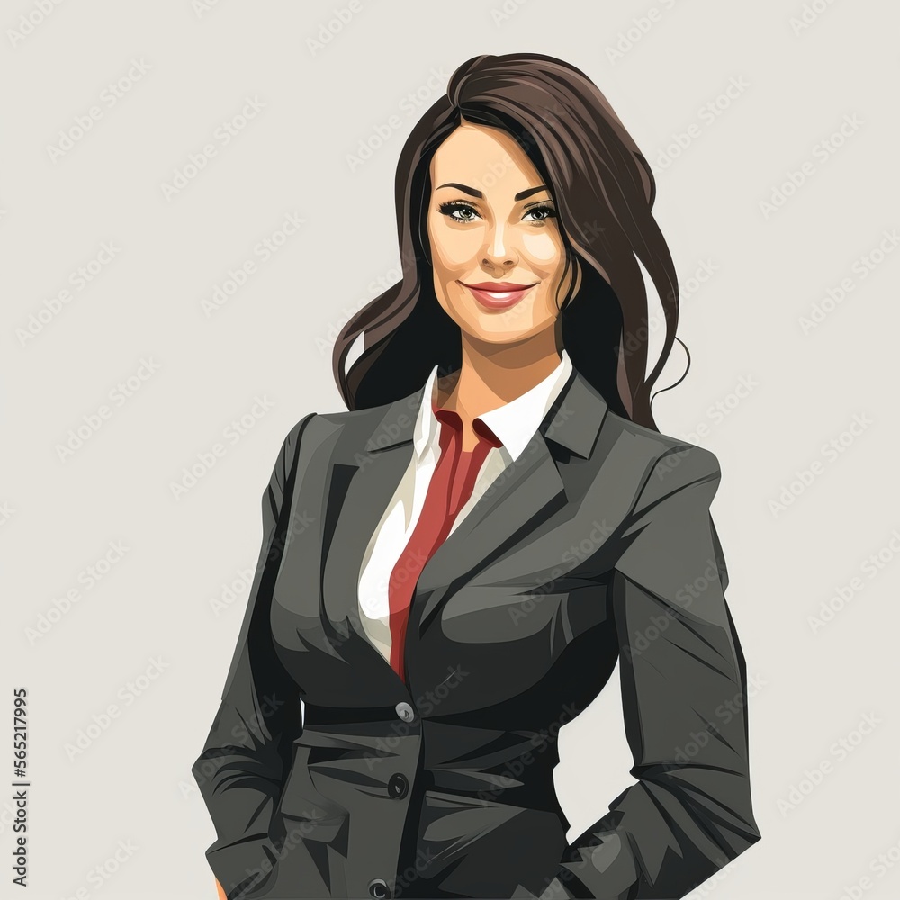 Businesswoman Vector Art No Background (generative AI) Businesswoman Vector Art No Background (generative AI)