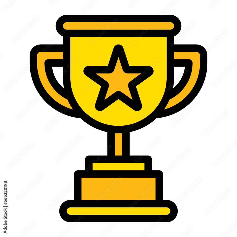 trophy line icon
