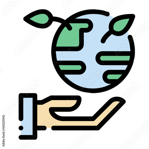 Sustainable line icon