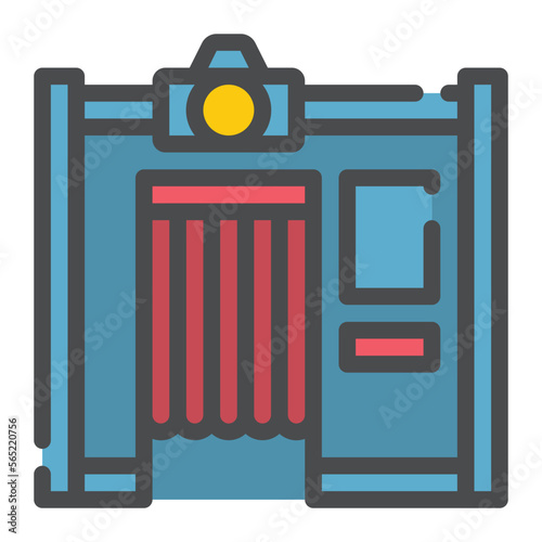 photo booth line icon