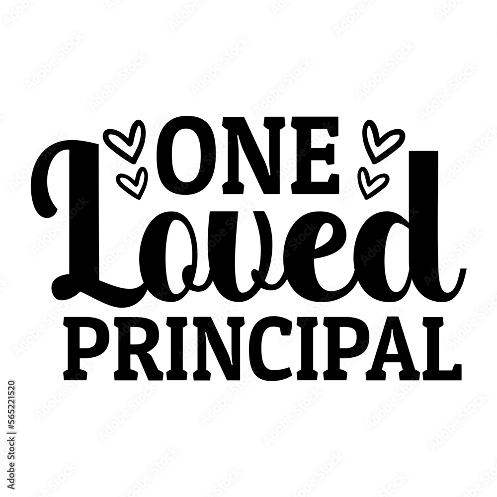 One Loved Principal svg