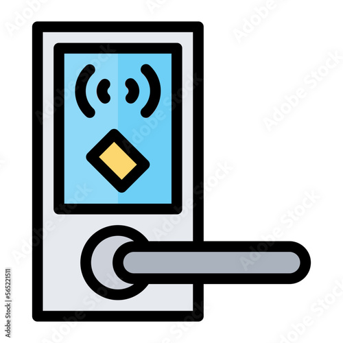 doorknob line icon
