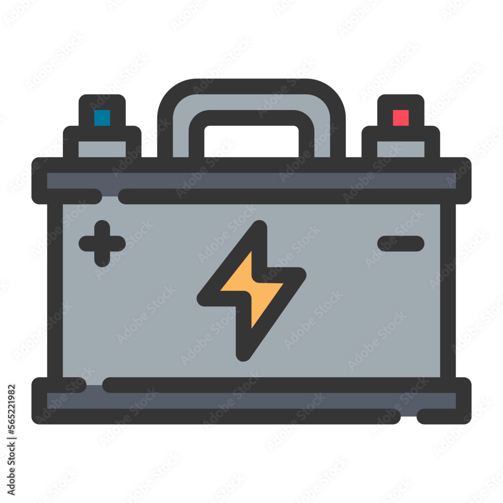 battery line icon battery line icon