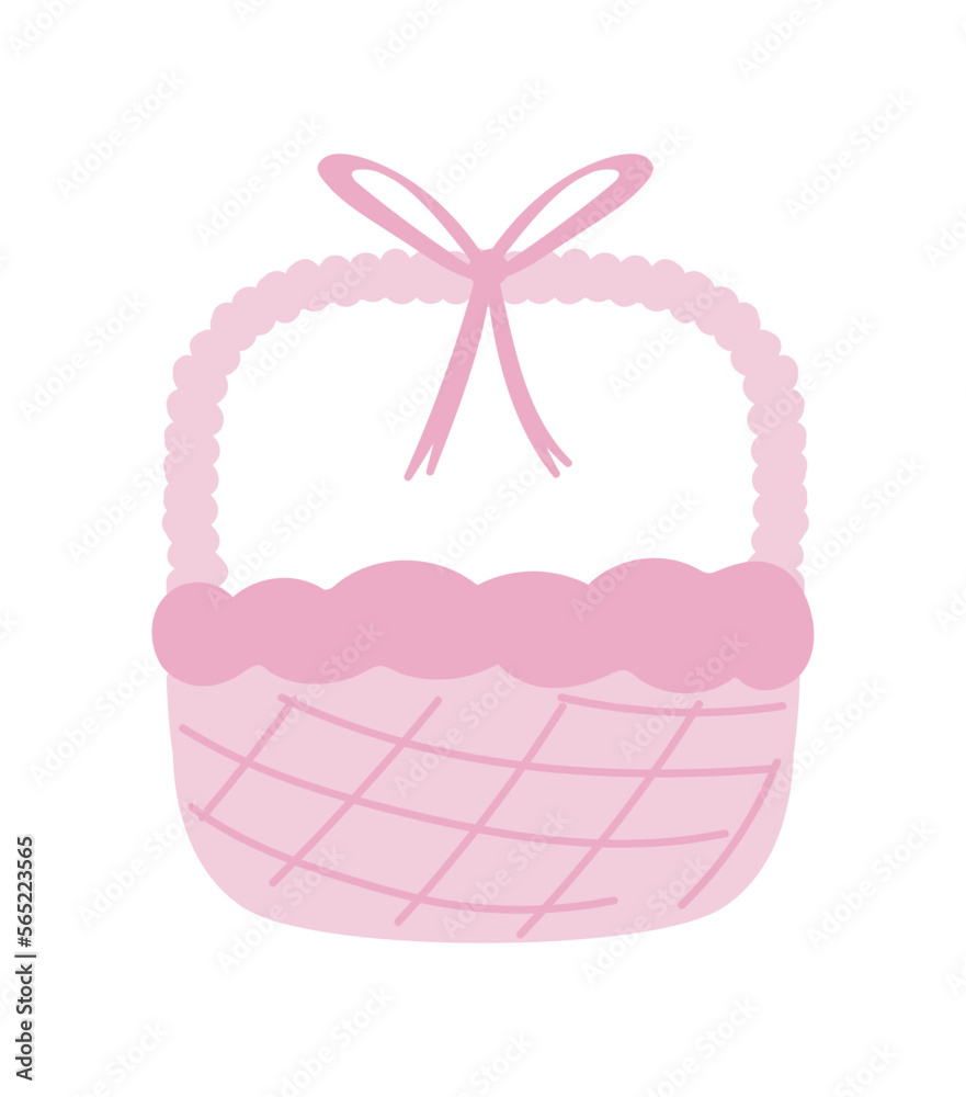 pink basket icon pink basket icon