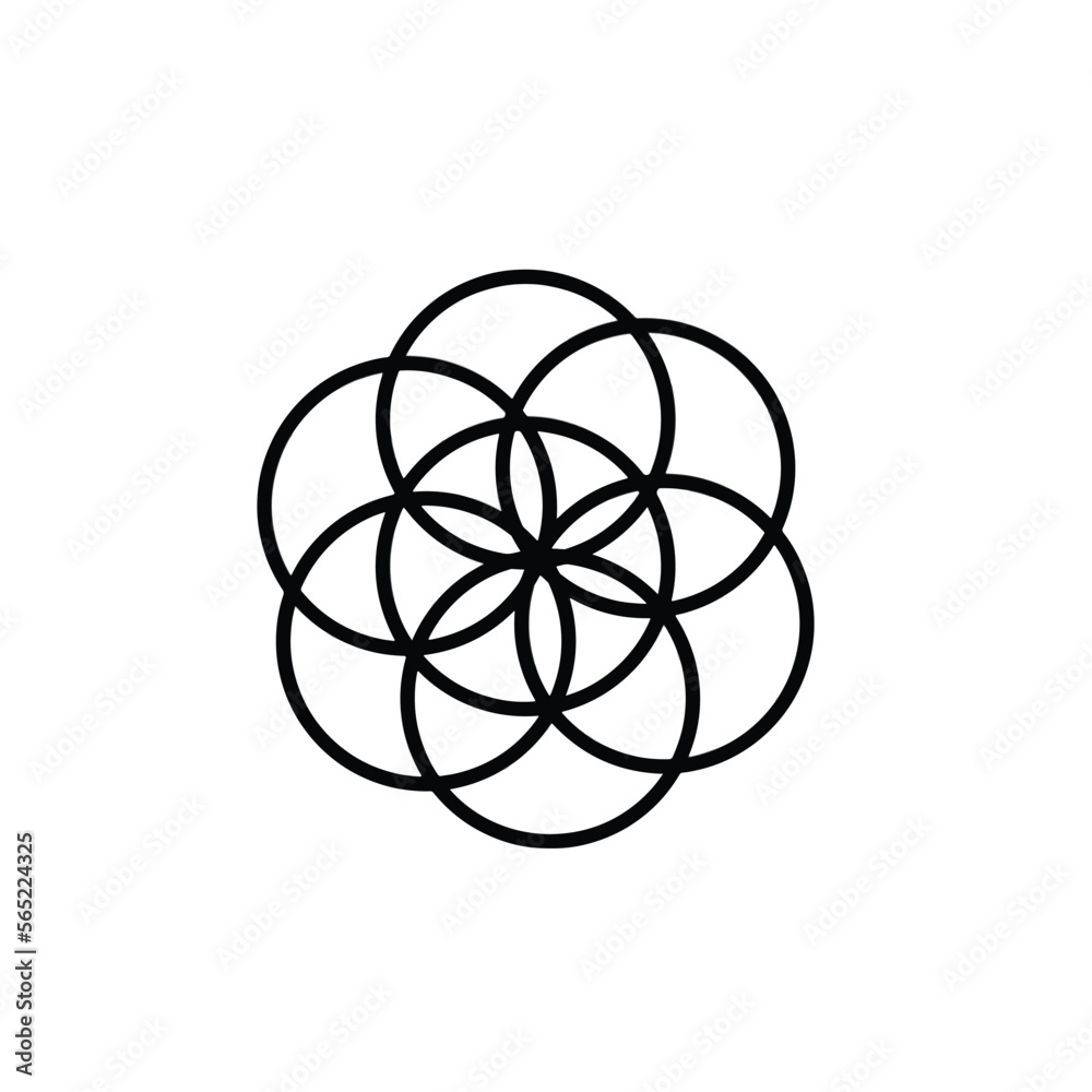 Vector black Geometric isolated on white background Vector black Geometric isolated on white background